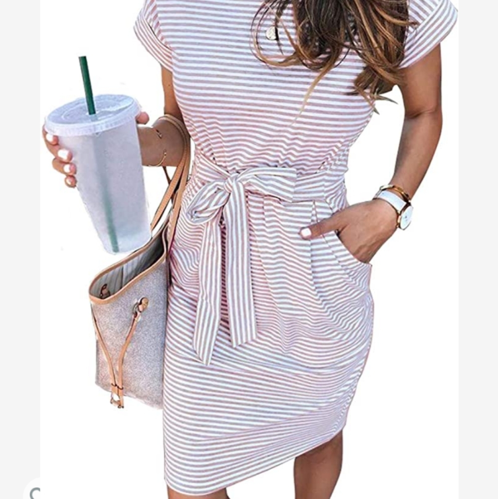 striped dress